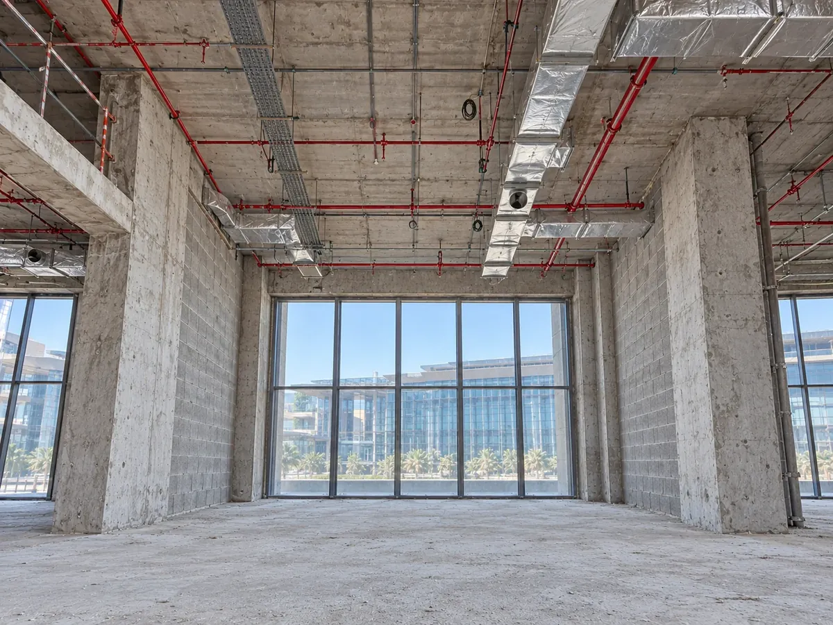 DAMAC Towers Riyadh — lobby lounge before the fit-out