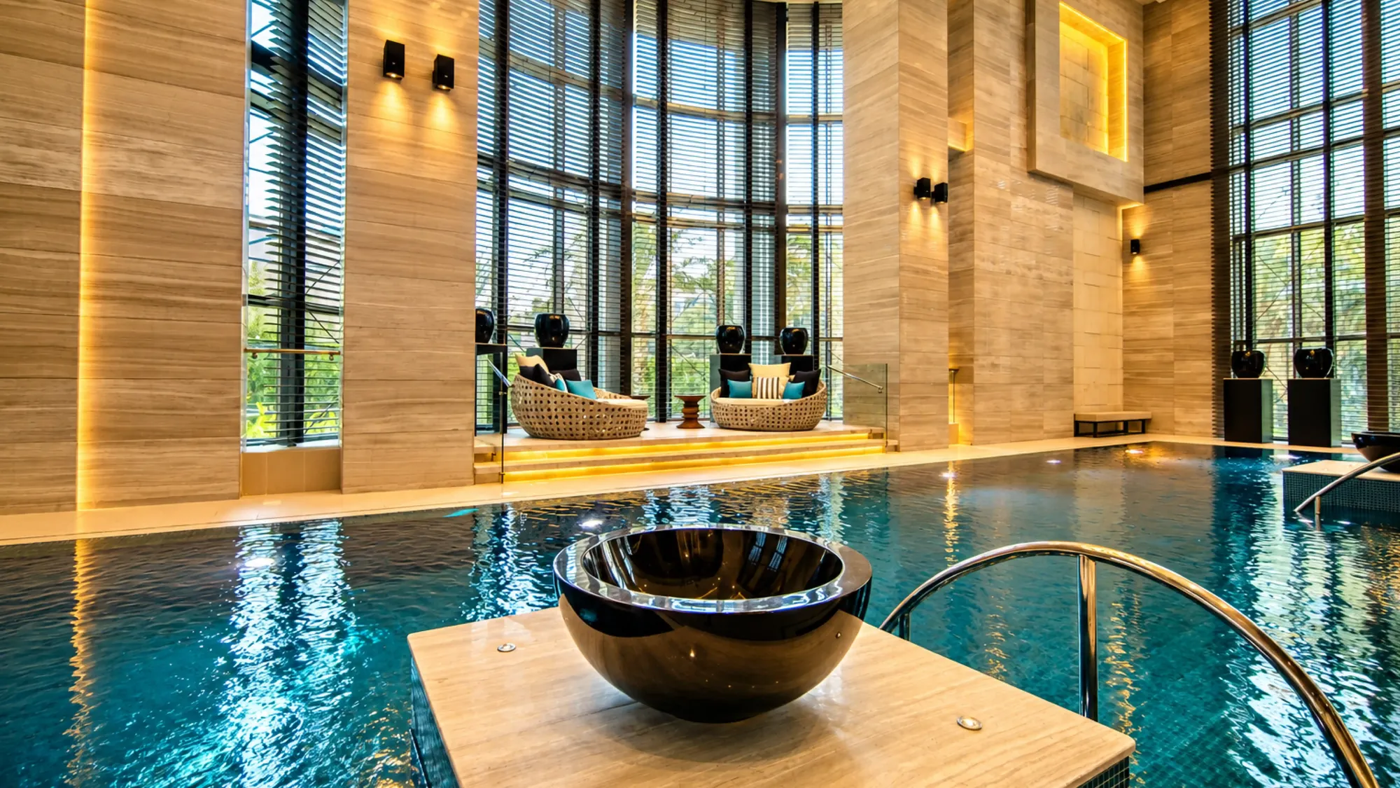 Fairmont Riyadh indoor pool