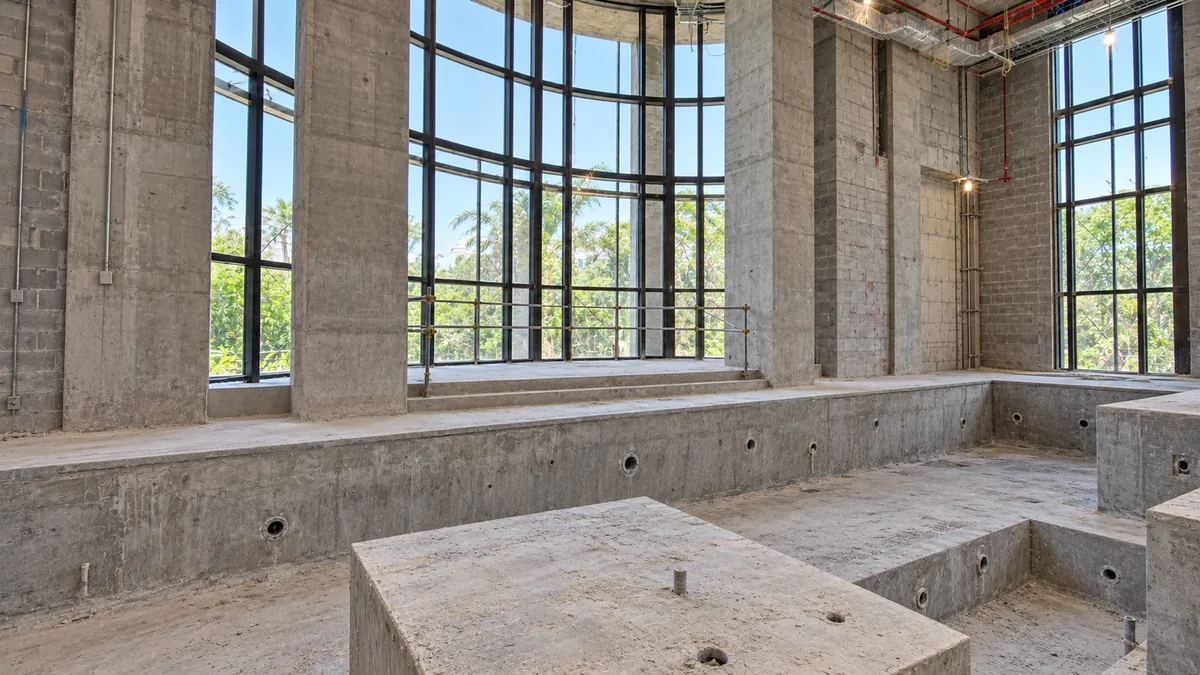 Fairmont Hotel Riyadh — indoor pool before the fit-out