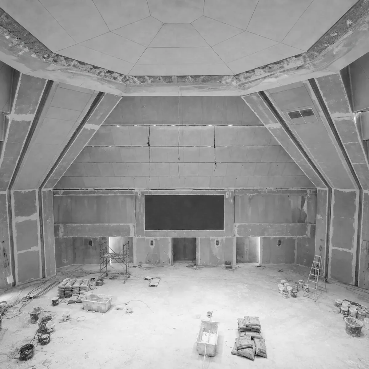 InterContinental Riyadh — multipurpose hall before the fit-out