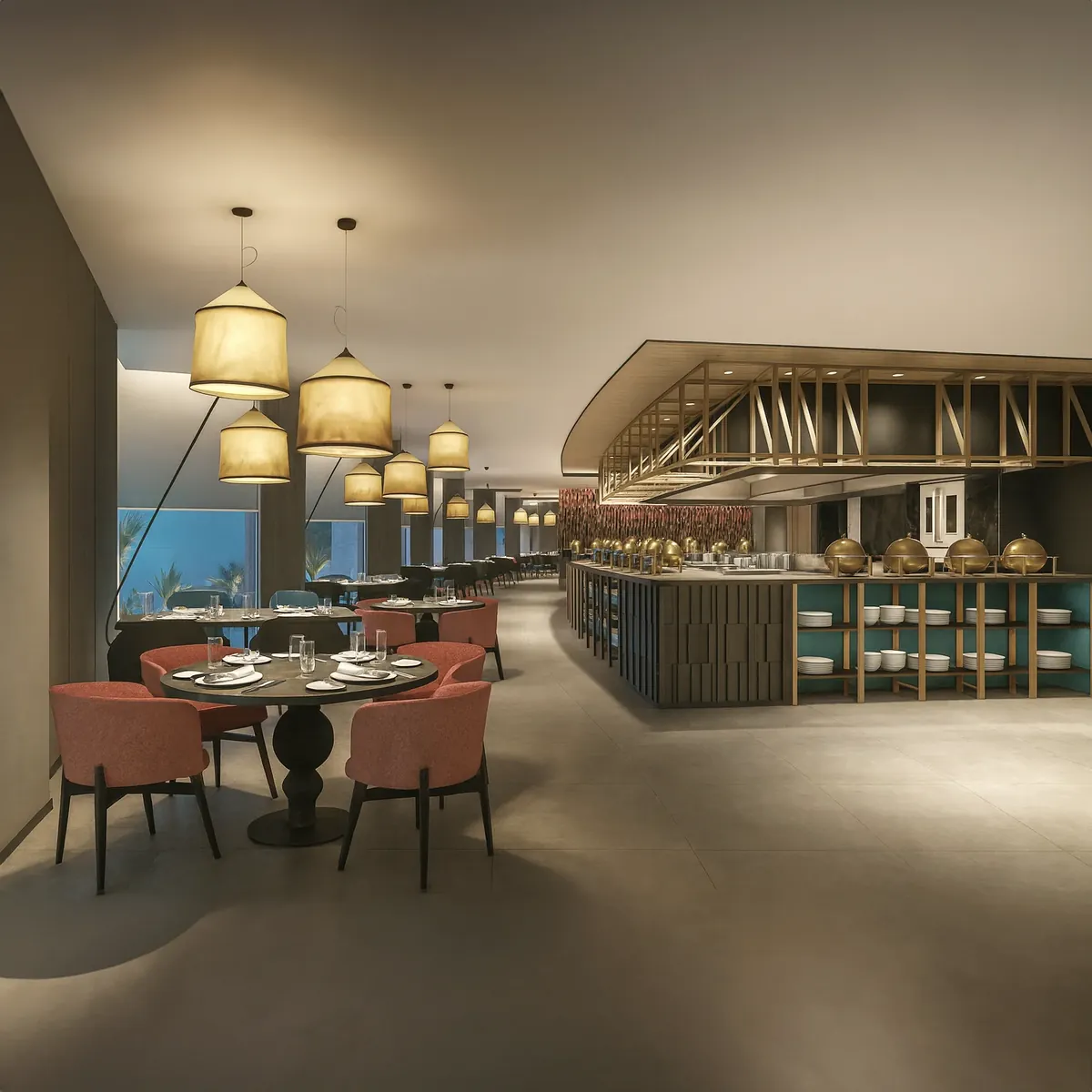 Kempinski Hotel Madinah — restaurant after the ASAS fit-out