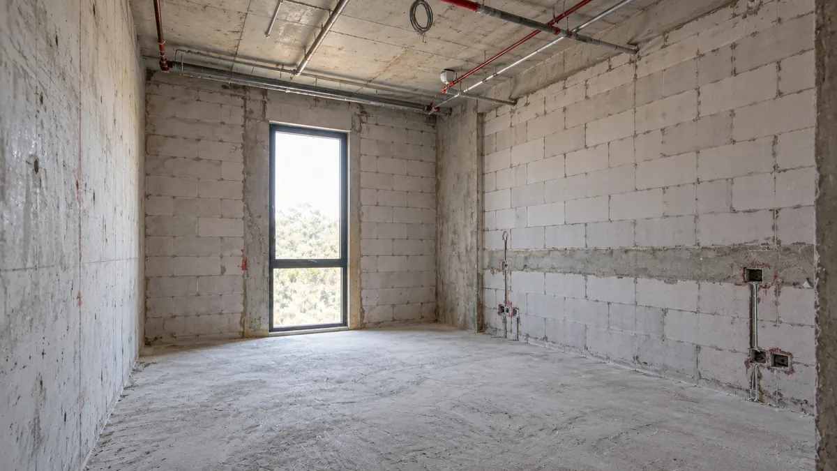 Marriott Airport Hotel Riyadh — guest room before the fit-out